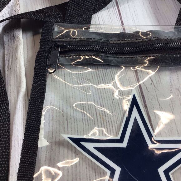 Dallas Cowboys, Clear Lanyard/Ticket Bag With Zipper - Picture 3 of 12